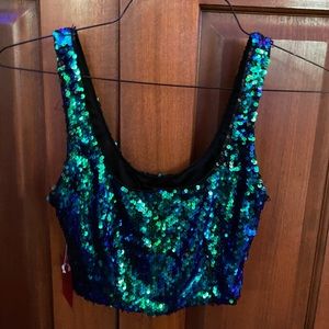 Sequin tank top